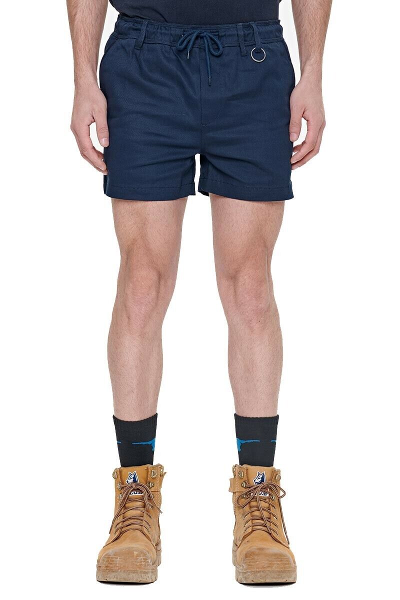 SALE Elwood Mens Elastic Basic Short Summer Stretch Comfortable Workwear EWD206-Collins Clothing Co