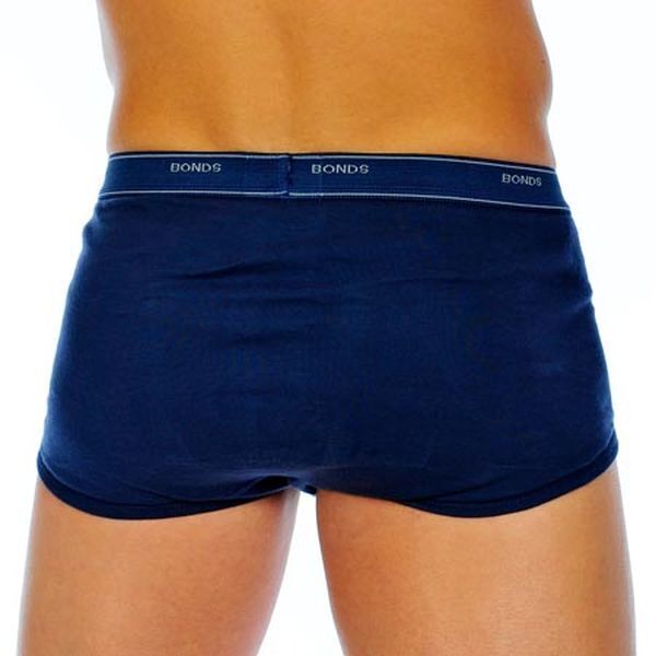 Bonds Mens Support Brief Stretchy Cotton and Comfy Elastic Waistband 3 Pack M821