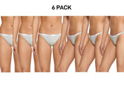 Bonds Womens Original String Bikini Marle Breathable Silk Fabric 6 Pack WV7GA