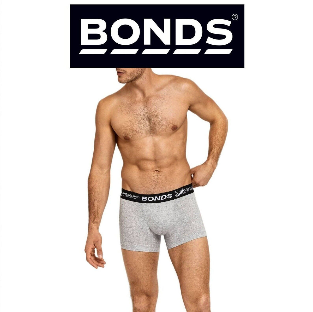 Bonds Mens X-Temp Trunk Flat Stitching Lasting Durability & Comfort MXEJA