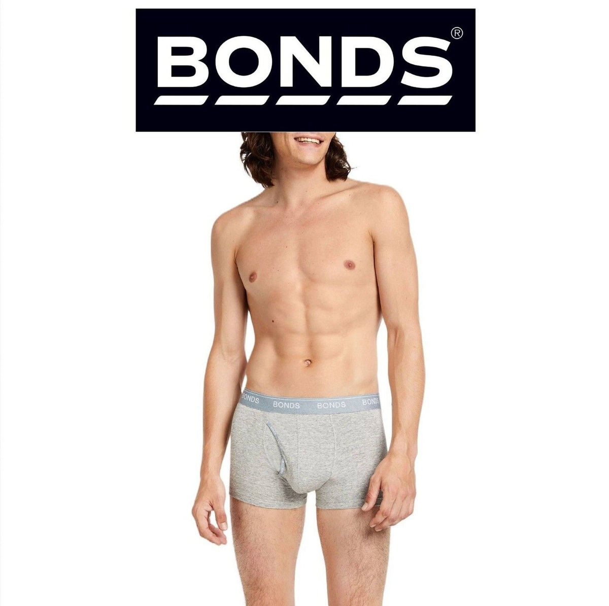 Bonds Mens Guyfront Trunk Stretchy Cotton Fabric Elastic Waistband MZVJ