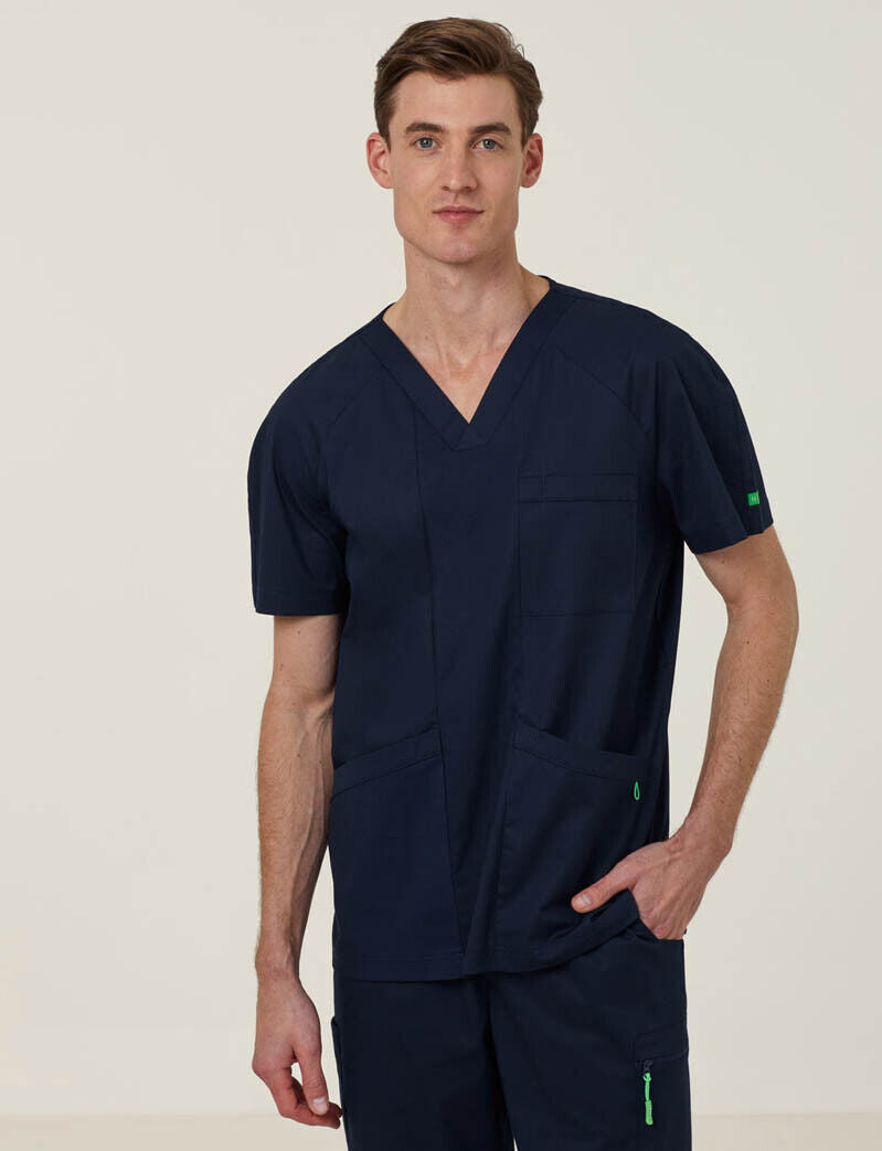 SALE NNT Uniform Mens Next Gen Anti Bacterial Carl Nurse Work Scrub Top CATRFV