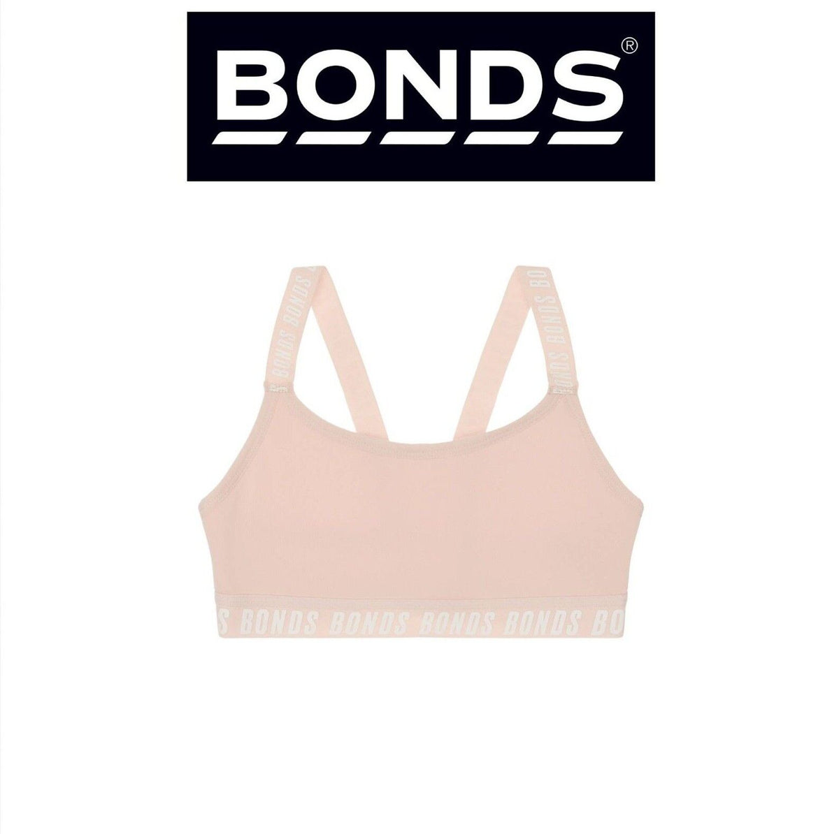 Bonds Girls Performance Pullover Crop Durable and Stretchy Bra UWH41A