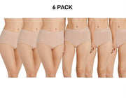 Bonds Womens Full Brief Seamless Comfortable Branded Waistband 6 Pack WWGAA