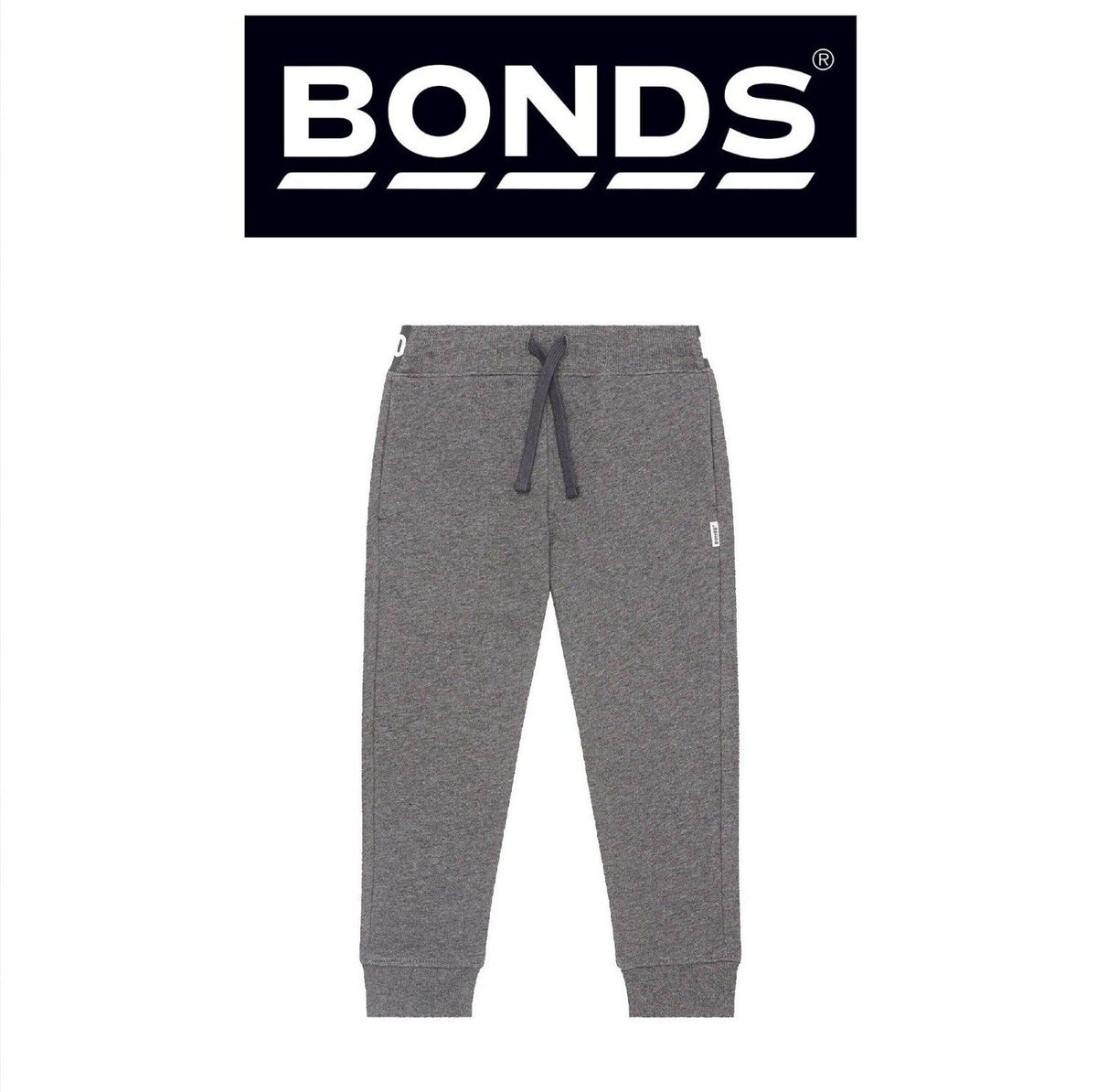 Bonds Kids Fleece Trackie Pants Roomy Drop Crotch Styling & Tapered Legs KVRJK