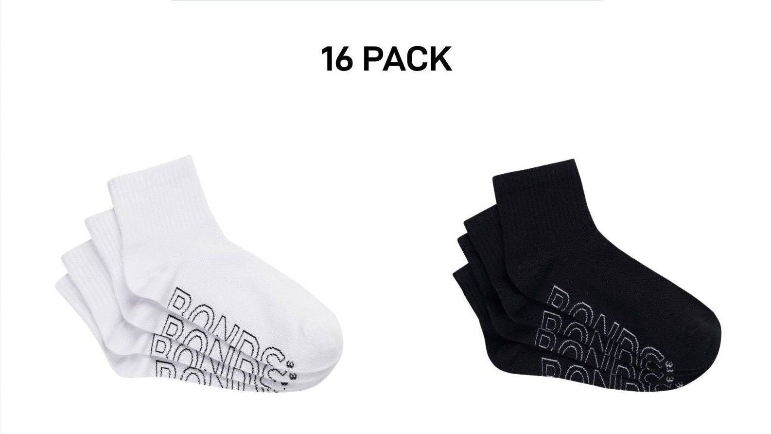 Bonds Womens Logo Lightweight Quarter Crew Mesh Cooling Zones 16 Pack LXPM4N