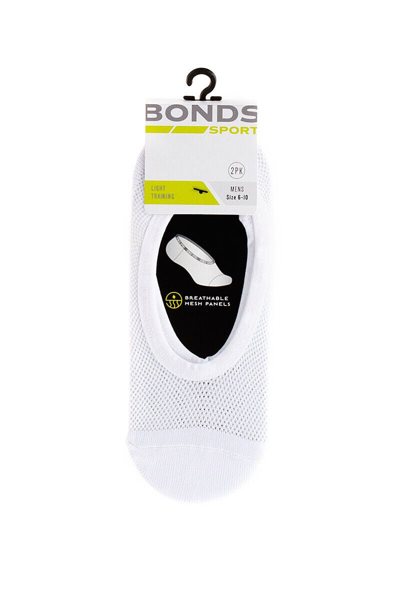 Bonds Mens Mesh Play Cool Footlet Socks Sport Active Running 6 Pack SYRU2N