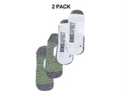 Bonds Mens Sport Tech No Show Sock Cushioned Shock-Absorbing Sole 2 Pack SYCK2N