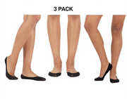 Bonds Womens Sheer Relief Smooth Footlet Soft Seamless Cushioned 3 Pack HXPV1N