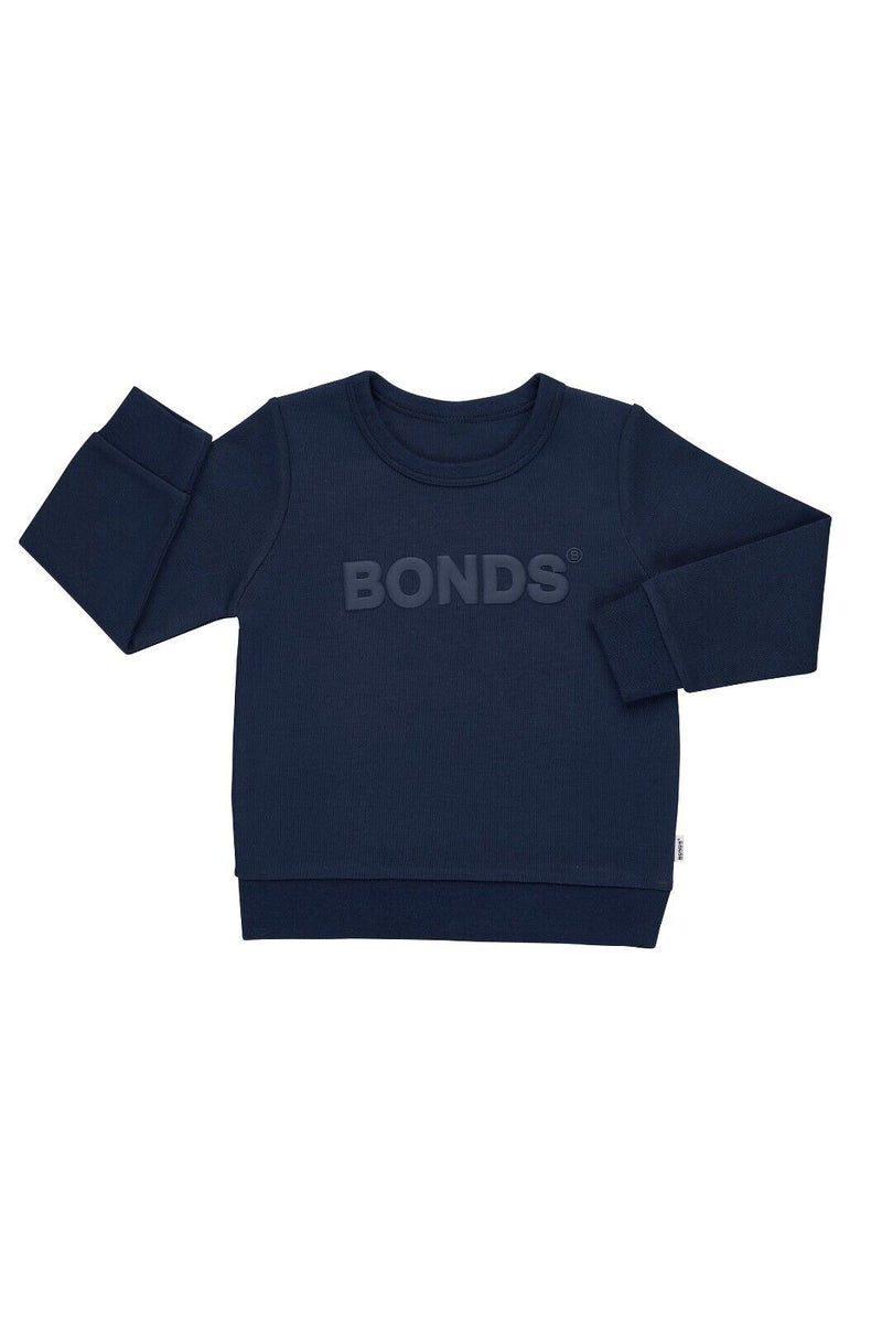 Bonds Kids Tech Sweats Pullover Sweatshirt Warm Cotton Poly Blend 3 Pack KW96K