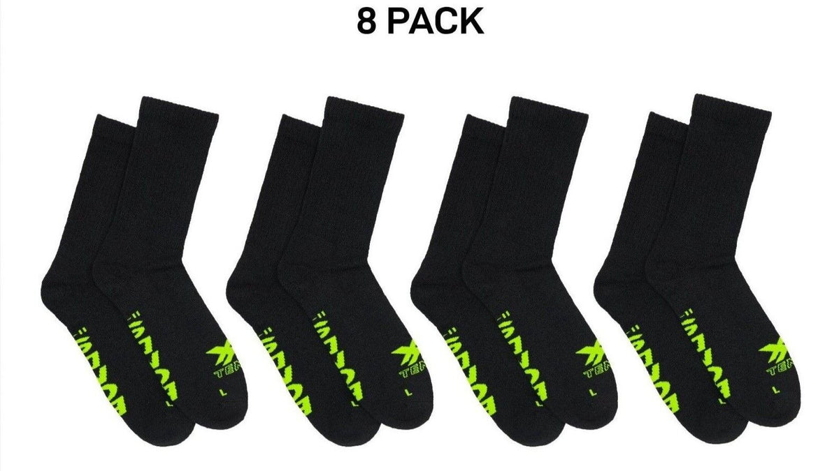 Bonds Mens X-Temp Crew Socks Comfy Cushioned Sole Arch Support 8 Pack SXX62N