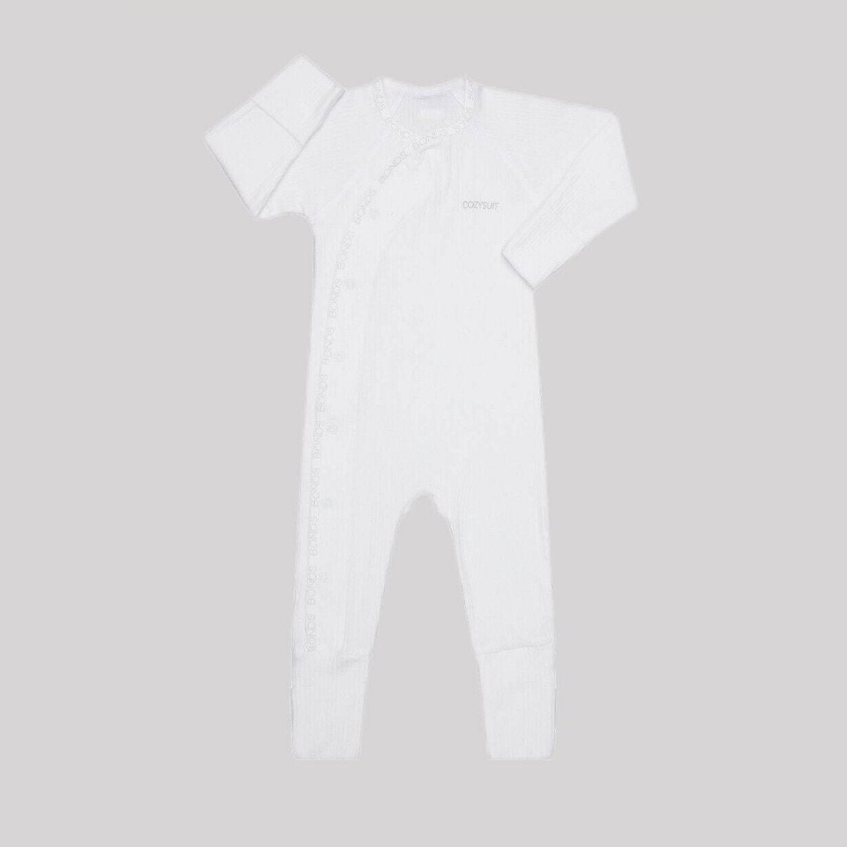 Bonds Baby Pointelle Cozysuit Branded Elastic Trim Aussie Cotton BXGGA