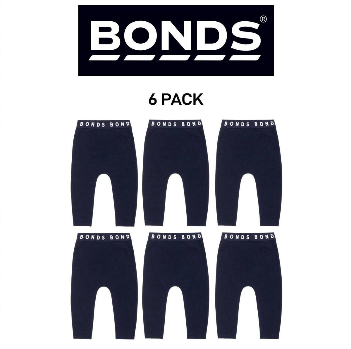 Bonds Baby Stretchies Legging Super Soft & Stretchable Comfortable 6 Pack BXF8A