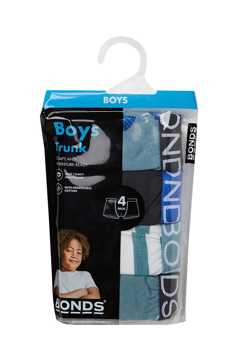 Bonds Boys Trunk Supportive Pouch with Comfy Coverage and Elastic 8 Pack UWCF4A