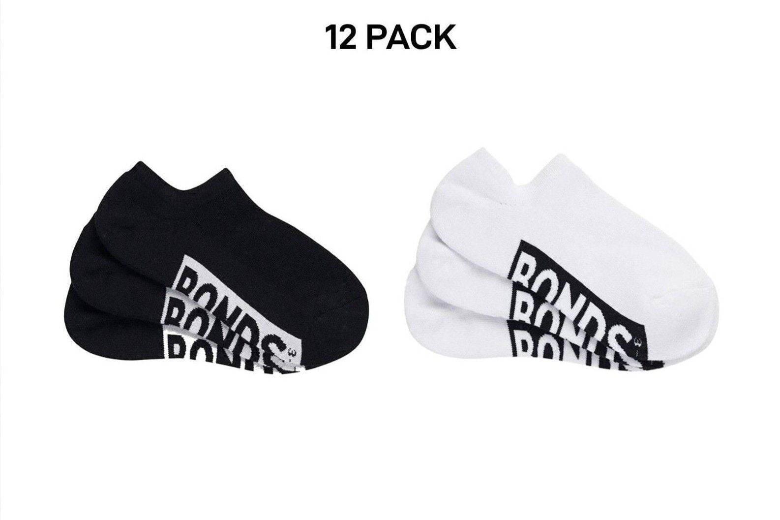 Bonds Womens Cushioned No Show Socks Extra Comfort and Smooth Toe 12 Pack LXPX3N