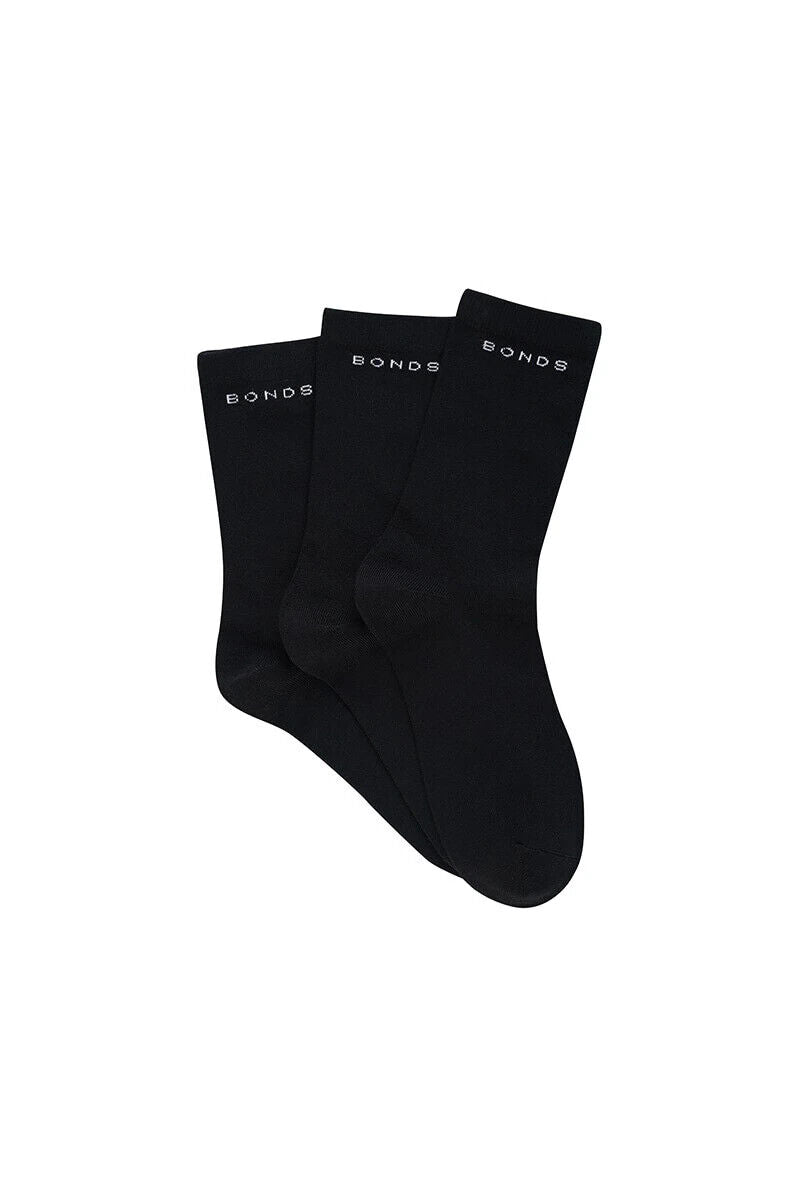 Bonds Mens Australian cotton Crew Sock Soft Reinforced Heel & Toe 12 Pack SYFK3N