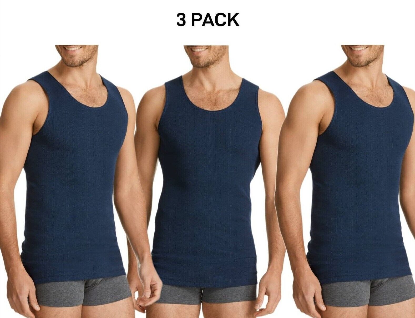Bonds Mens Chesty Singlets Cotton Side Seamfree Comfortable Fit 3 Pack M757O