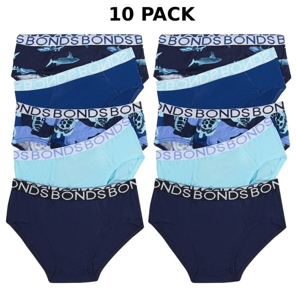 Bonds Boys Brief Soft Stretchable Comfortable Contoured Fit 10 Pack UWNU5A MI6