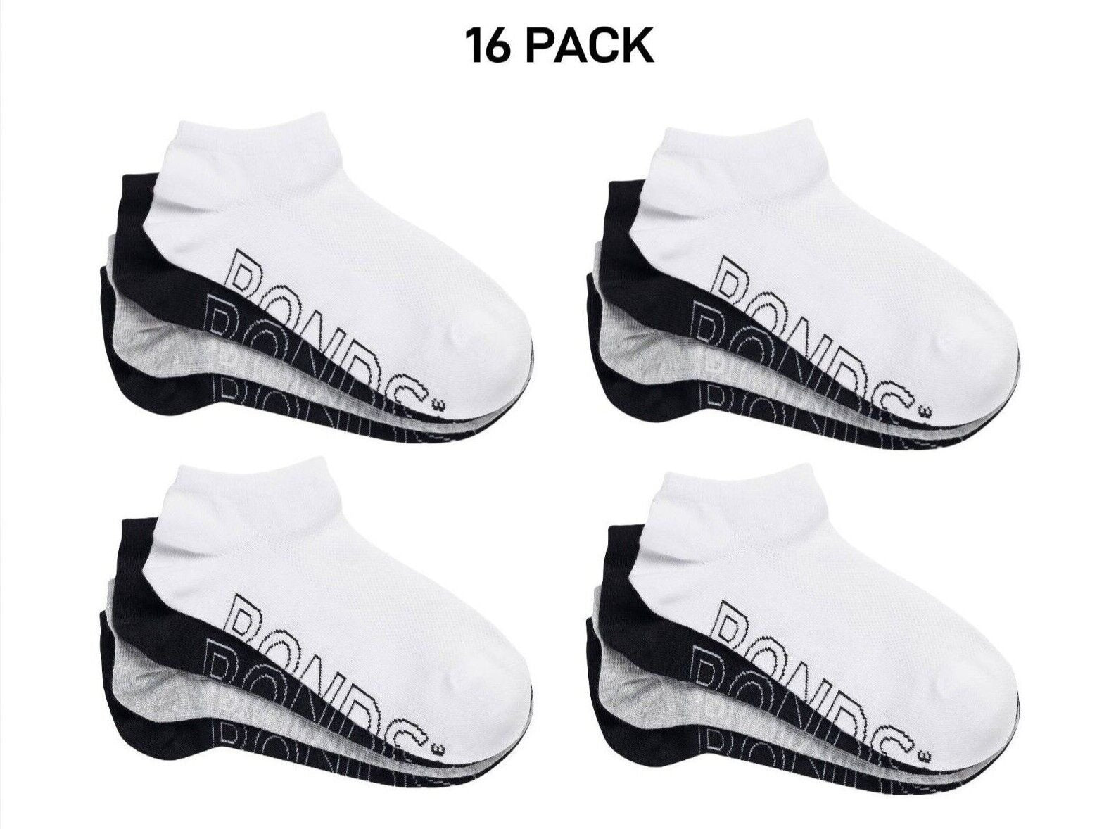 Bonds Womens Lightweight Low Cut Smooth Comfy Stay-Put Fit Socks 16 Pack LXPV4N