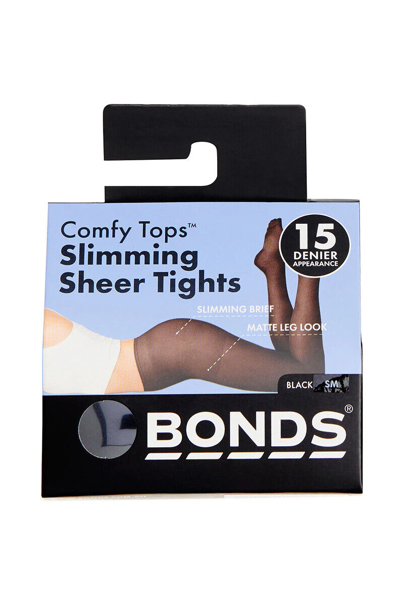 Bonds Womens Sheer Slimming Tights Comfortable Top Waistband 12 Pack L79570