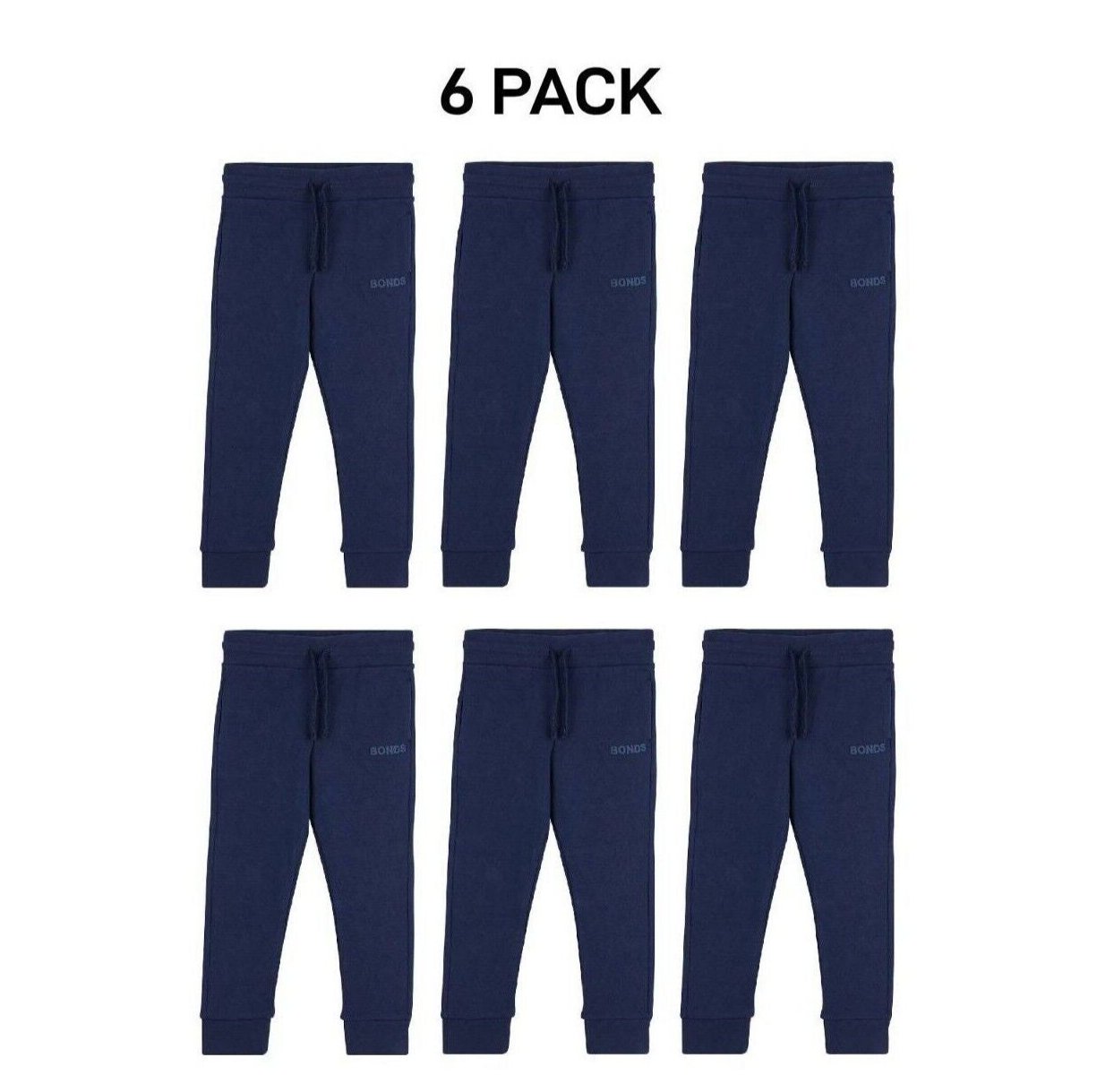 Bonds Baby Tech Sweats Trackie Lightweight and Warm Sporty Style 6 Pack KVQRA
