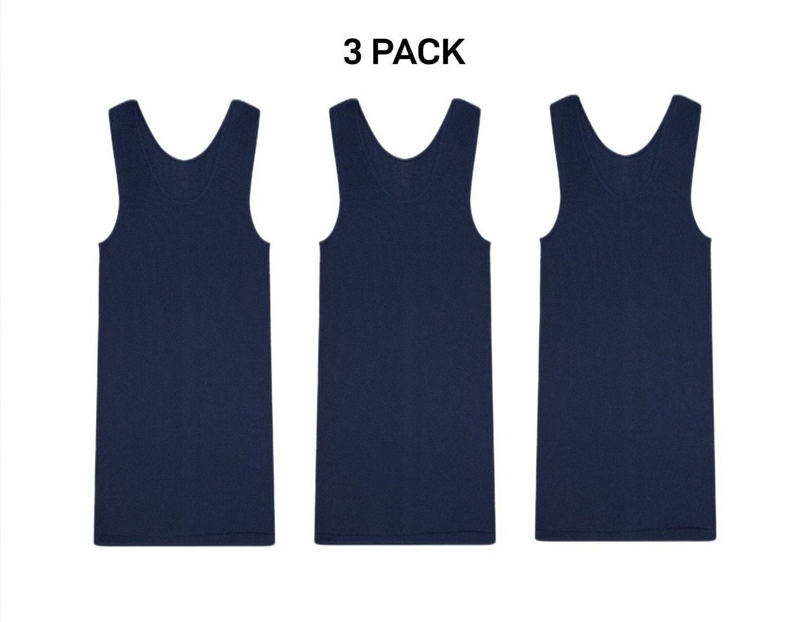 Bonds Mens Chesty Cotton Singlets Underwear Singlet Ribbed Cotton 3 Pack M757P