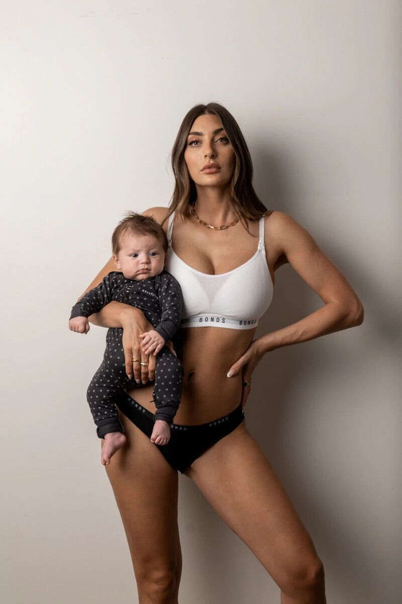 Bonds Womens Damn Dry Milk Leaks Scoop Crop Comfy Easy Feeding Clip YWQL