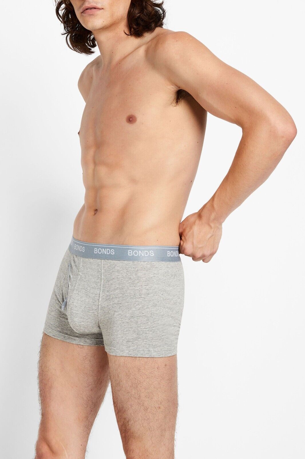 Bonds Mens Guyfront Trunk Stretchy Cotton Fabric Elastic Waistband 6 Pack MZVJ