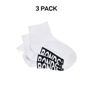 Bonds Kids Cushioned Quarter Crew Thickness for Comfiness Sock 3 Pack RXVP3N