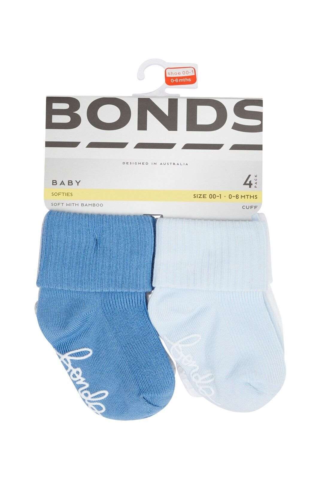 Bonds Baby Bamboo Cuff Super Soft and Feature Fun Colours 8 Pack R41354