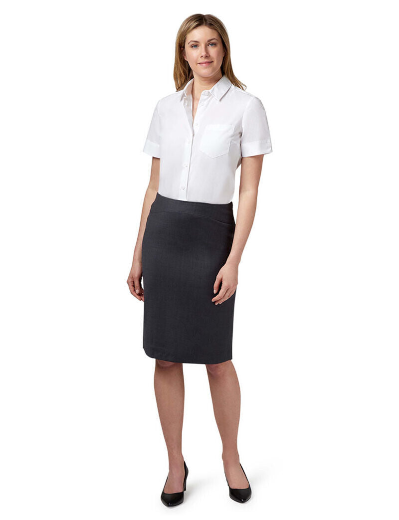 SALE NNT Womens Sharkskin Detail Pencil Skirt Classic Pencil Shape CAT2N4