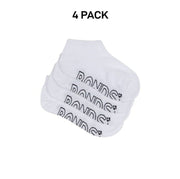 Bonds Kids Logo Light No Show Soft Cotton Breathable Socks 4 Pack RXUU4N