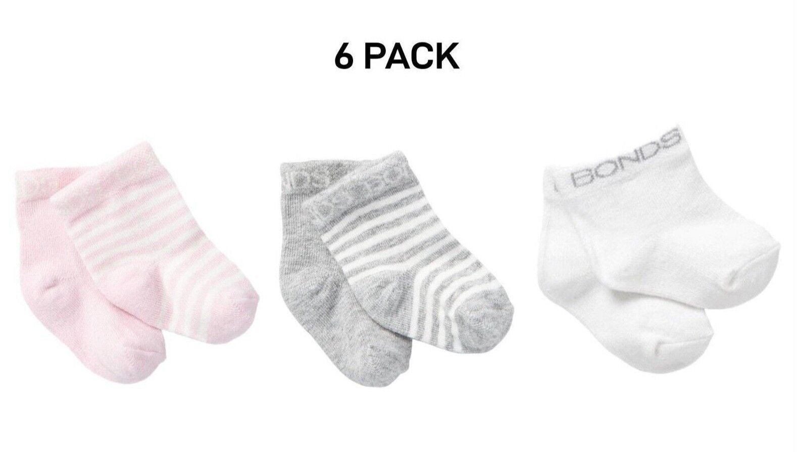 Bonds Baby Classics Bootee Comfortable Soft Natural Cotton 6 Pack RYY92N