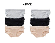 Bonds Womens Hipster Boyleg Soft Cotton Flattering Low Leg Line 6 Pack WUFMA