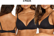 Bonds Womens Invisi Wirefree Bra Ultimate Comfort Soft Smooth Shape 3 Pack YXC6Y