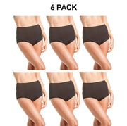 Bonds Womens Cottontails Full Brief With Lycra Comfortable Coverage 6 Pack WUFQA