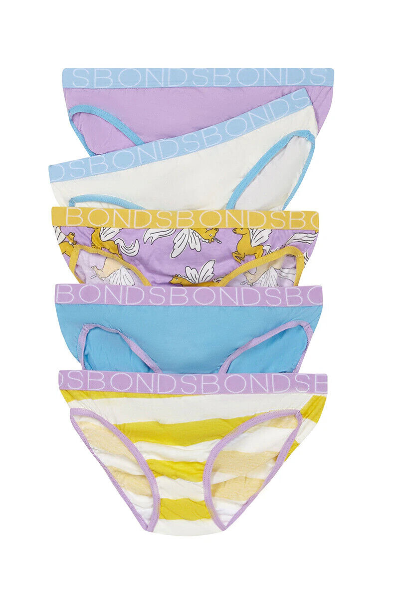 Bonds Girls Bikini Soft and Stretchy Perfect Everyday Coverage 15 Pack UWNV5A