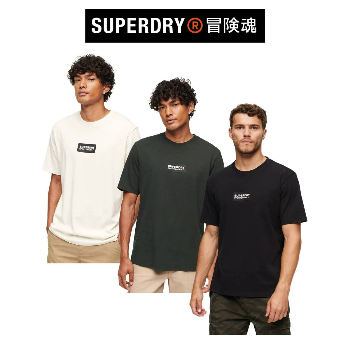 Superdry Mens Code Tech Crew Sporty Comfort Graphic Loose T-Shirt SM32WT4D