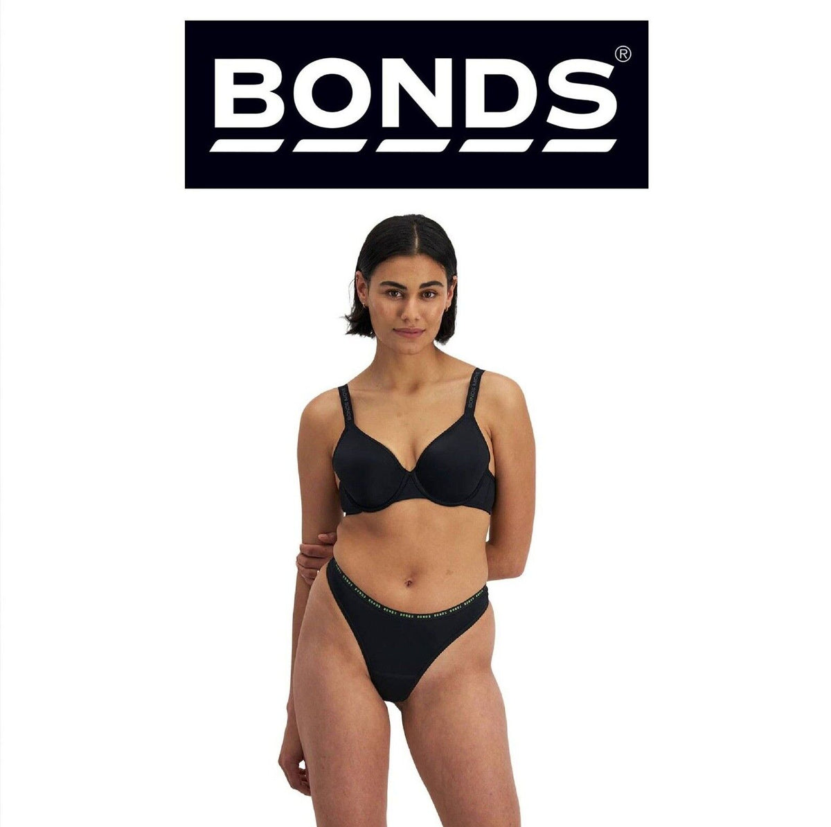 Bonds Womens Damn Dry Active Hi Gee Absorb Leaks and Controls Odours Undies WRJB