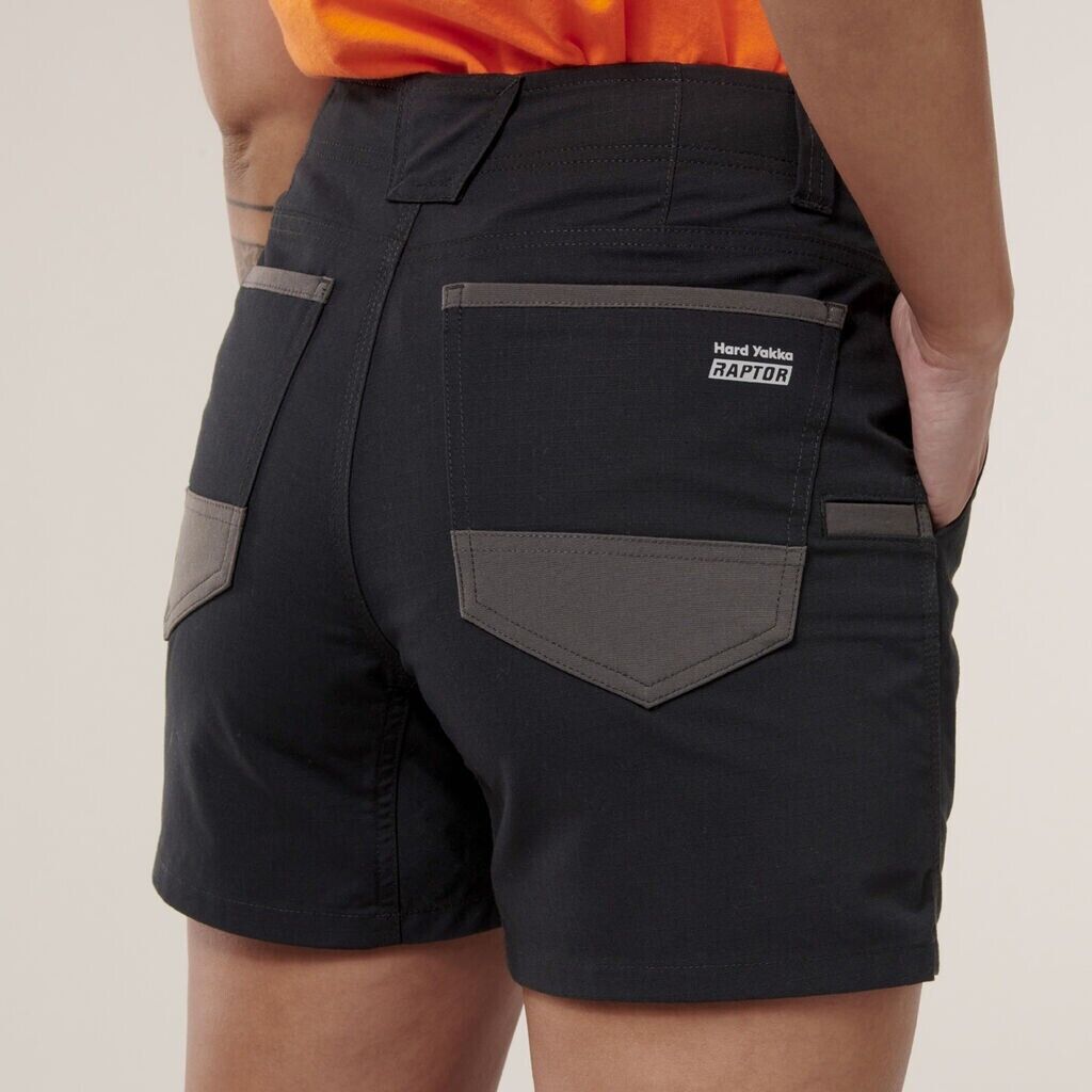 Hard Yakka 2 Pack Slim Fit Shorts Tough Work  Durable Raptor Short Y08497