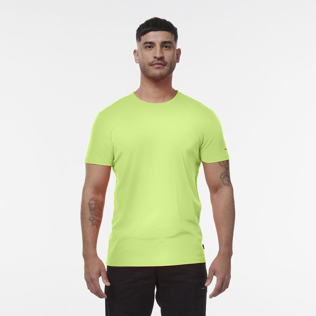 KINGGEE Mens HI Vis Crew Workwear Regular Fit Reflective Sleeve T Shirt K54034-Collins Clothing Co