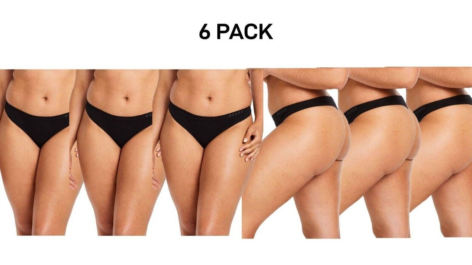 Bonds Womens Comfytails Side Seamless Gee Cool Comfortable Brief 6 Pack WWGEA