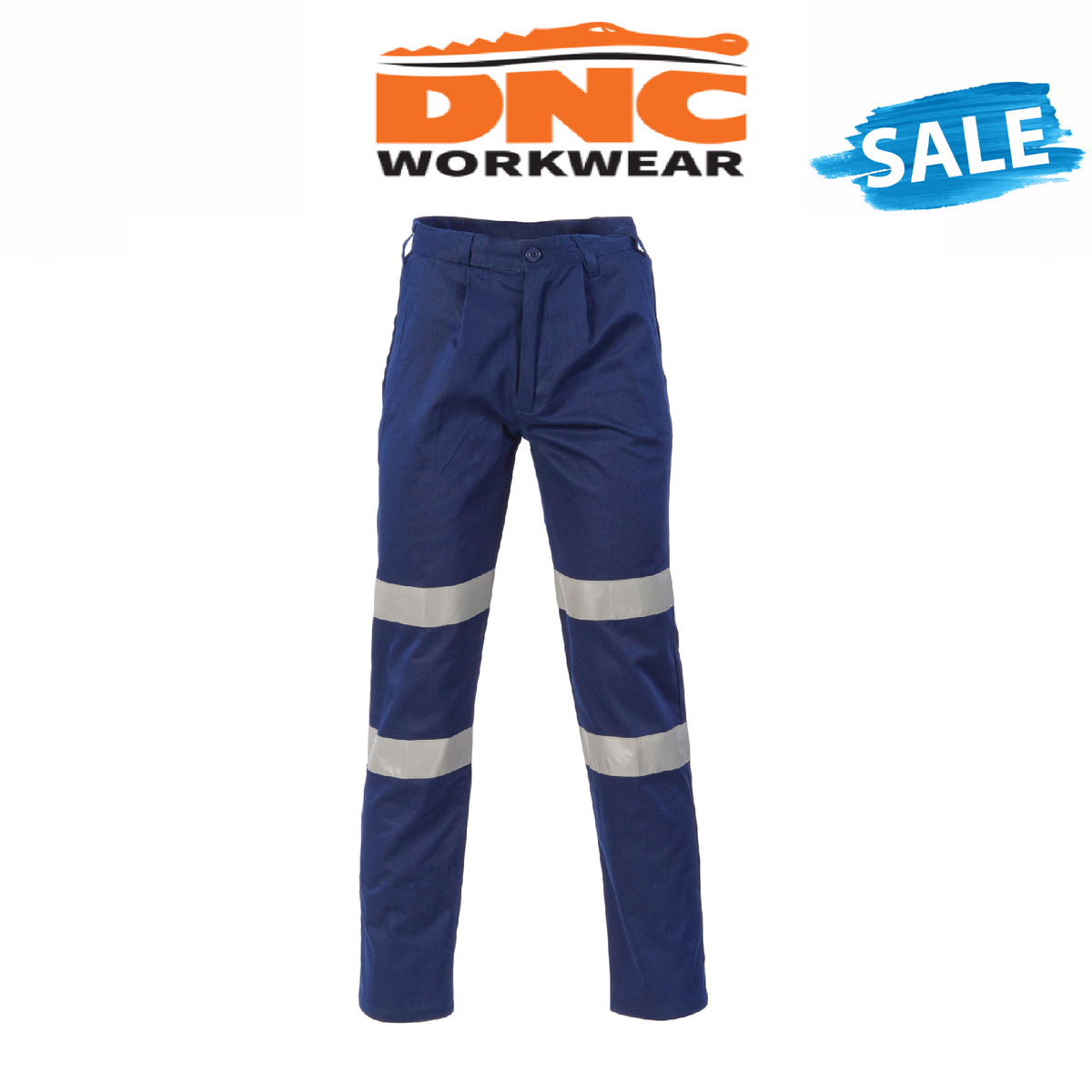 SALE DNC Workwear Mens Middle Weight Double hoops Taped Pants Work Pants 3354