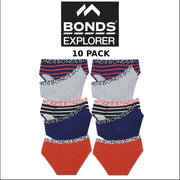 Bonds Boys Brief Soft Stretchable Comfortable Contoured Fit 10 Pack UWNU5A X79