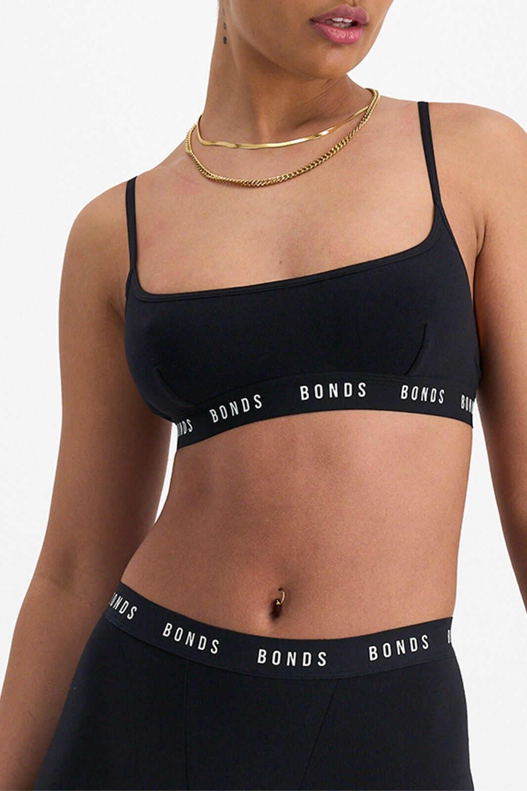 Bonds Womens icons Scoop Crop Wide Band Support and Coverage Bra 3 Pack YWP3