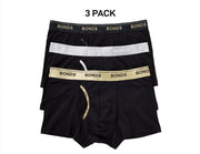 Bonds Mens Guyfront Trunk Super Soft Waistband With Logo 3 Pack MZ963A