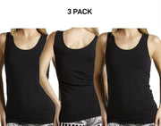 Bonds Womens Stretchy Chesty Tank Top Breathable Cotton Jersey 3 Pack WYEXY