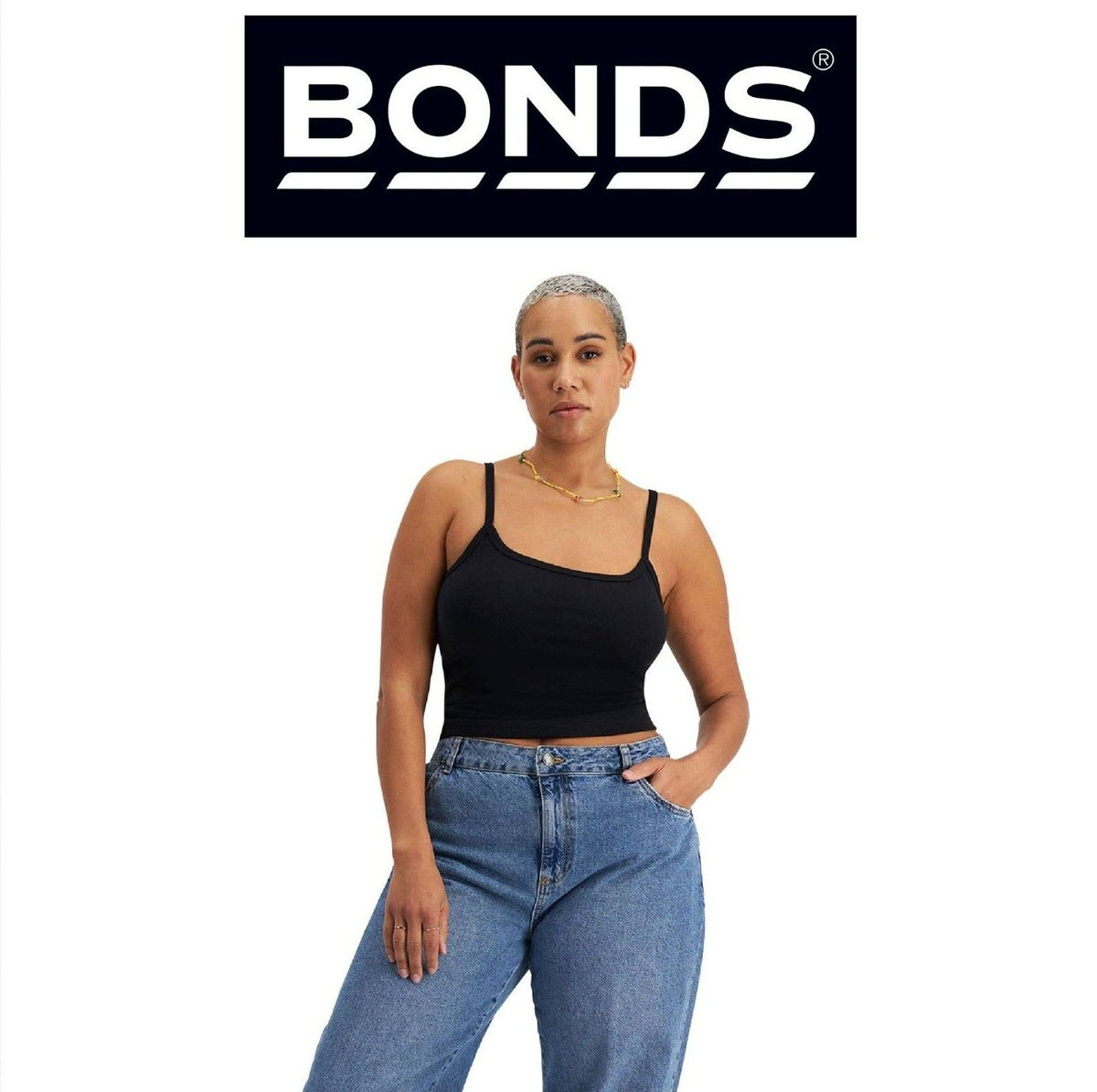 Bonds Womens Originals Cami Long Lasting Comfort Soft and Supportive Fit CR9BI
