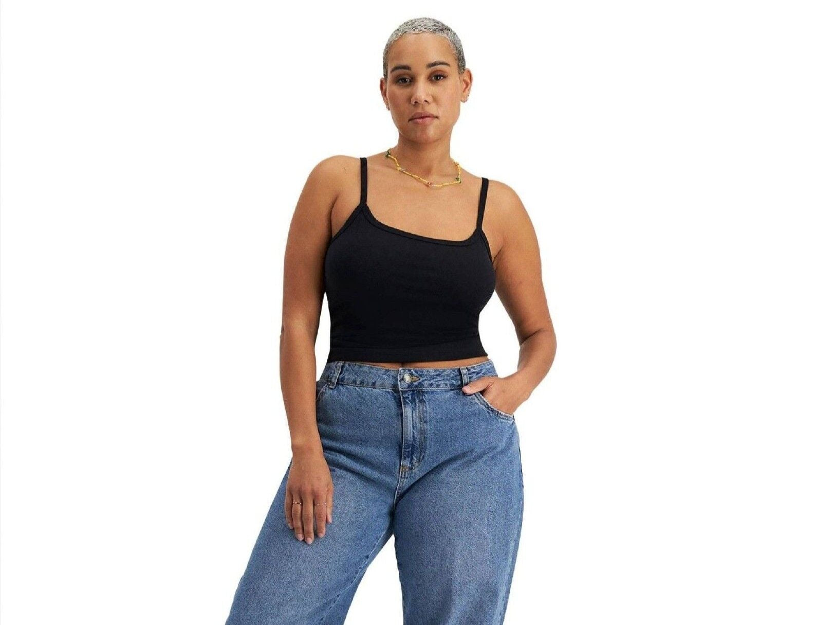 Bonds Womens Originals Cami Long Lasting Comfort Soft and Supportive Fit CR9BI