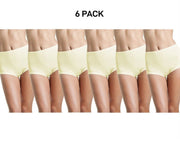 Bonds Womens Basic Cottontails Full Brief Silky Soft High Waist 6 Pack WW1M13